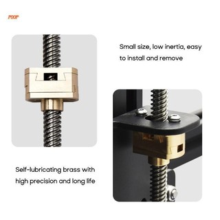 ♞,♘Poop 升級版黃銅 Z 軸耦合器 Oldham 聯軸器適用於 Ender3 Pro V2 CR10 S4S5