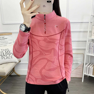 XIXI高品 抓絨衣 保暖運動衣 戶外德絨彈力女上衣長袖T恤女加厚保暖衣磨毛絨防靜電 刷毛上衣秋冬外穿打底衣 休閒運動上