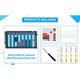 ♞,♘,,Arduino R3 MEGA 2560 GPIO接線板擴充套件模組（不含開發板）