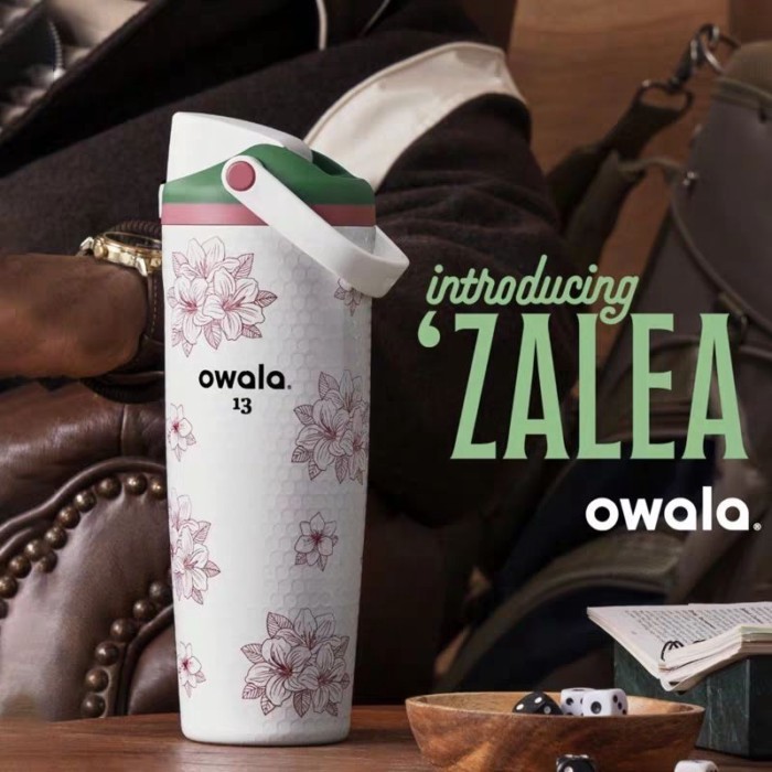 Owala高爾夫限定款新款30oz保溫保冷杯附吸管提手大容量運動水壺 1 U R 4
