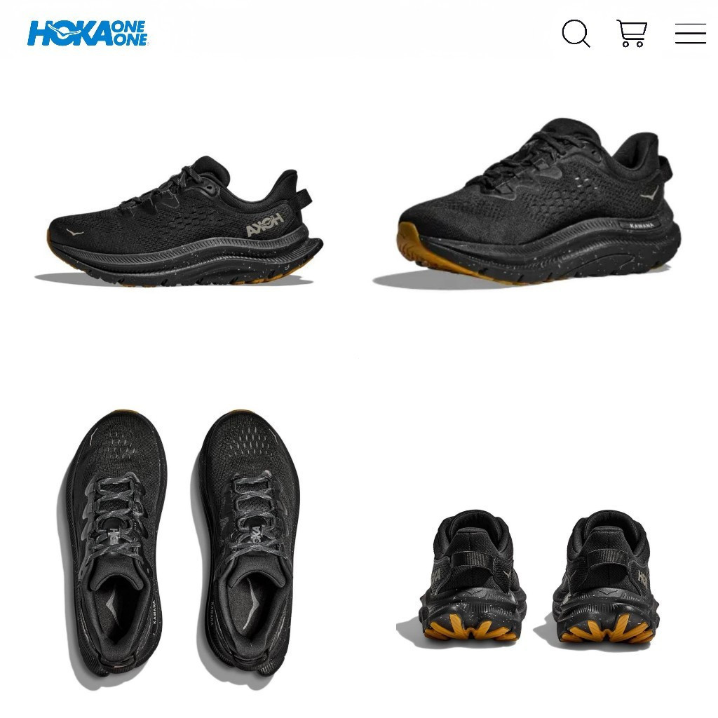 日本專櫃     HOKA ONE ONE Kawana 2 跑步鞋休閒運動鞋男女鞋黑色 1147930-BBLC