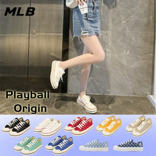 ZX日本 MLB Playball Origin 情侶休閒鞋 餅幹鞋 帆布鞋 小白鞋 懶人鞋 男女時尚通勤百搭鞋