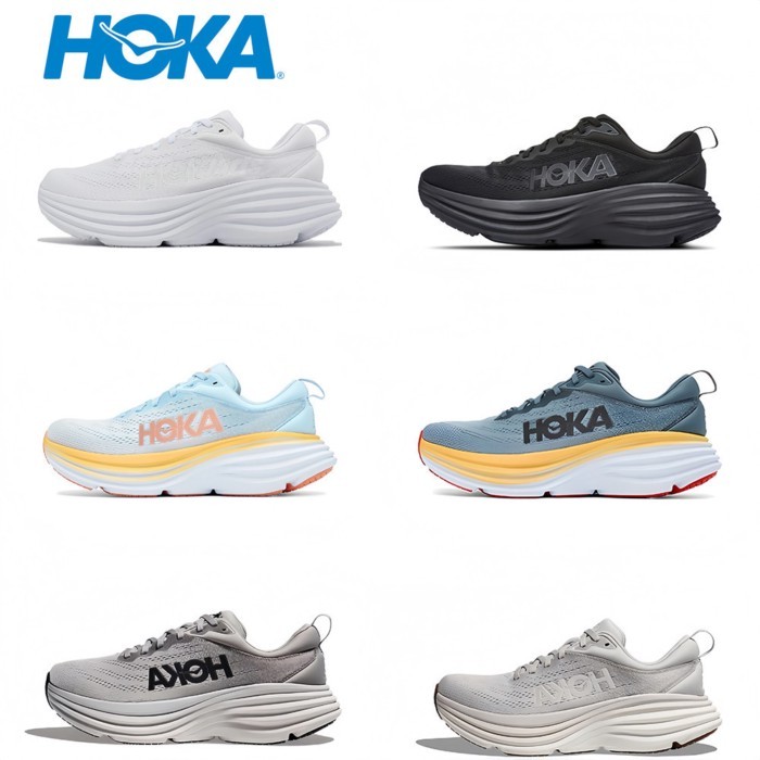 日本專櫃正品  HOKA ONE ONE Bondi 8 邦代8 防滑耐磨 舒適輕便 網面透氣 休閑百搭 緩震 跑鞋