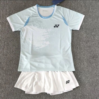 羽球服 短袖羽球衣 羽球服套裝 運動服套裝 羽球上衣 短褲 爆款羽球服大賽服男女速乾透氣短袖同款比賽