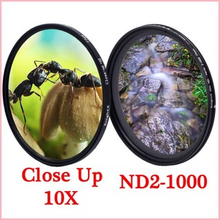 ♞,♘,♙KnightX Close-up +10 放大鏡+可調式減光鏡ND2-1000 52mm 55mm 58mm
