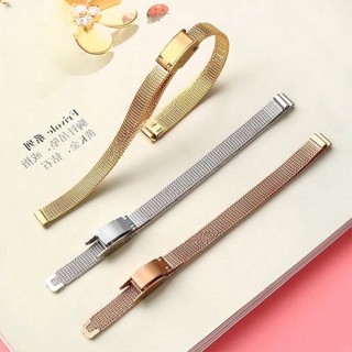 AQO【台灣出貨】適配聚利時ELLE荷蘭阿吉豆AJIDOU錶鍊時尚精鋼小尺寸鋼帶手錶帶女