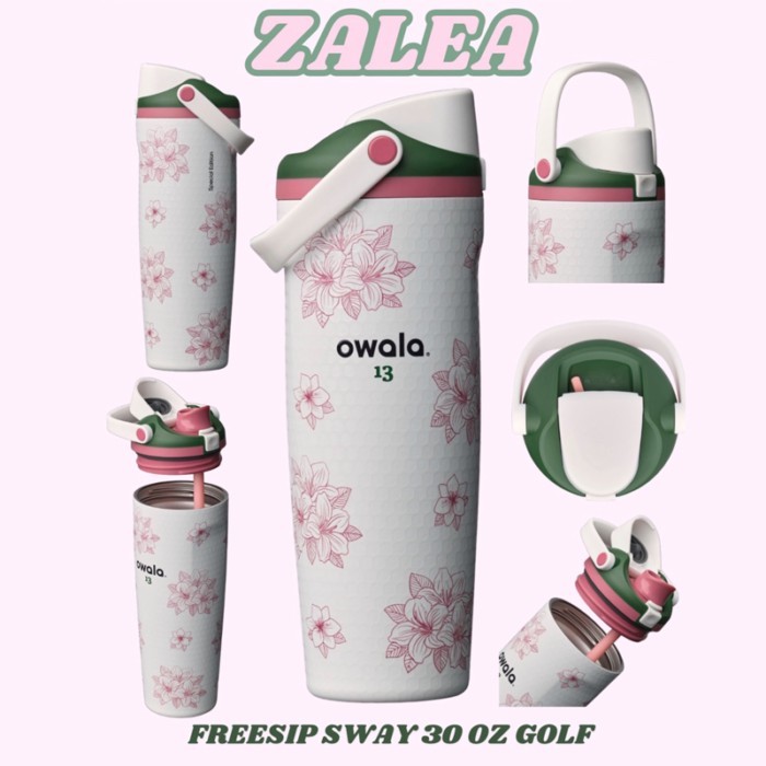 Owala FreeSip 便攜式簡約風運動水壺 大容量附提把吸管保溫水杯 A F K C