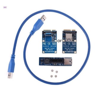 ♞,♘適用於Dou 擴充套件卡顯示卡 PCIE 連接器擴展器 MINI PCI-E 到 PCI-E X1 卡擴充套件埠