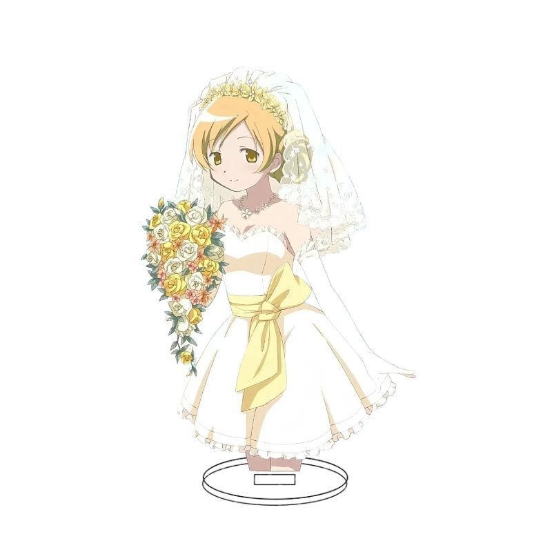 【店鋪熱銷】 魔法少女小圓動漫花嫁系列亞克力立牌鹿目圓曉美焰巴麻美杏子立牌