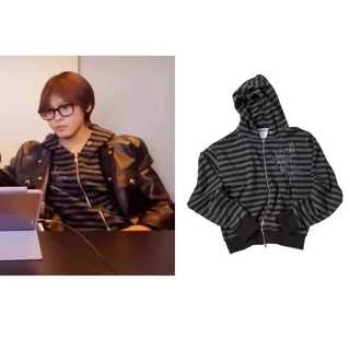 NCT WISH 應援衣服 同款衣服 同款衛衣 NCTWISH韓riku前田陸同款untitled連帽拉鏈衛衣外套條紋