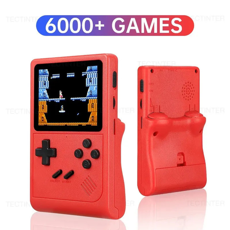 ♞,♘,GB300 3.0英寸屏幕手持遊戲機播放器視頻遊戲機內置6000遊戲，用於SF/SFC/GB/GBA支持av輸出