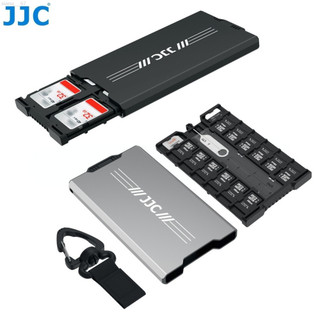 🔥熱賣🔥 ♞,♘,,JJC 記憶卡收納盒 SD MicroSD Nano SIM 彈出式超薄記憶卡盒 鋁合金外殼相機