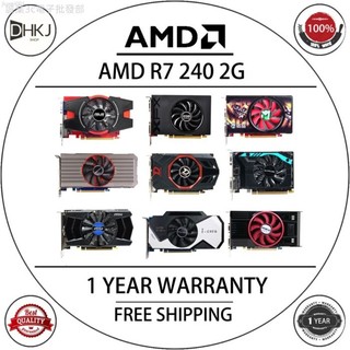 ♞,♘開業特惠 二手 AMD R7 240 2GB(隨機品牌)顯示卡 GPU AMD 影片螢幕卡臺式電腦電腦遊戲地圖顯示卡