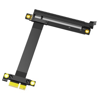 PCI-E 1X轉16X(180度)新型延長線 淨線長20CM