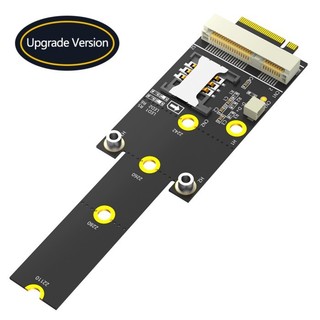 新款 M.2 M KEY 轉mini pci-e 帶SIM卡轉接卡, Mini PCI-E轉M.2