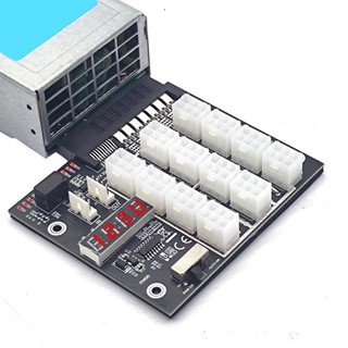 適用於HP伺服器電源2200W轉6P顯示卡電源板20+28PIN轉12個6P轉接板