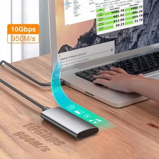 ♞,♘ M.2 SSD 外接盒 NVMe/SATA 協定 10Gbps 6Gbps USB sata 轉 Type-C