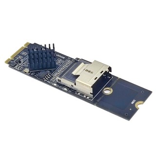 M.2 NVME轉SFF-8087 SATA3.0擴展卡Mini-SAS/SATA硬碟轉接卡36PIN