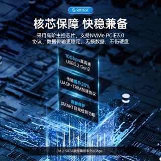 ♞,♘ORICO 奧睿科 m.2固態硬碟盒子 nvme ngff 雙盤位外接盒 sata轉usb/type-C讀取器