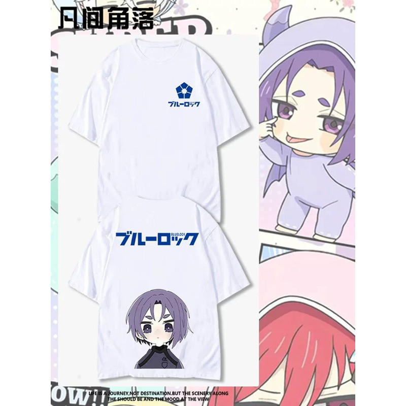 藍色監獄衣服 上衣 藍色監獄周邊 動漫T恤 藍色監獄聯名短袖T恤男夏季藍色禁區潔世一蜂樂回周邊衣服潮半袖 879
