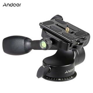 ♞Andoer Q08三維雲台 手柄雲台 360度水平阻尼 帶快裝板