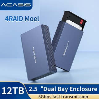 ♞,【阿卡西斯】ACASIS 磁片陣列 USB3.0雙硬盤盒 2.5寸筆記本移動硬碟盒 雙盤位硬碟櫃帶RAID功能外接
