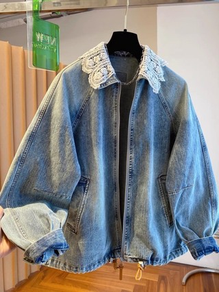 High-end Zipper Denim Jacket For Women Spring And Autumn 202