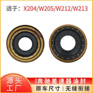 適用於賓士C級 E級GLK GLC級W204差速器後油封密封件0259972647