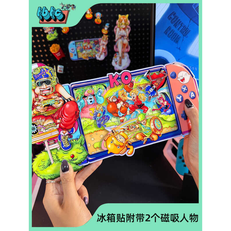 ✨熱銷 立體冰箱貼海賊王草帽團烏索普娜美頭號玩家動漫冰箱貼 d0d1