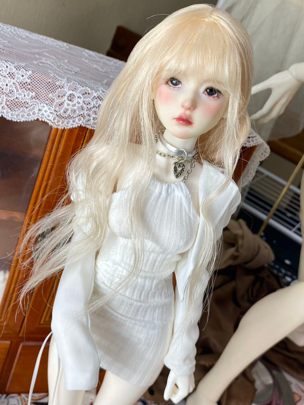 小喜  娃衣 （不賣娃娃）bjd葉羅麗咪咪兔針織緊身連衣裙3分4分5分7075
