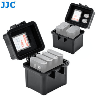 ♞,♘,♙JJC 相機電池收納盒 帶 SD Micro SD 記憶卡槽 Canon Nikon Sony 富士等適用