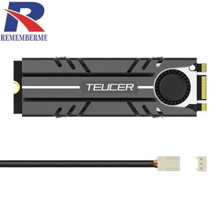♞,♘新店特惠 ,,零度世家TEUCER M.2固態散熱器帶靜音渦輪風扇 雙面全鋁M2 2280 SSD硬碟散熱器 PC