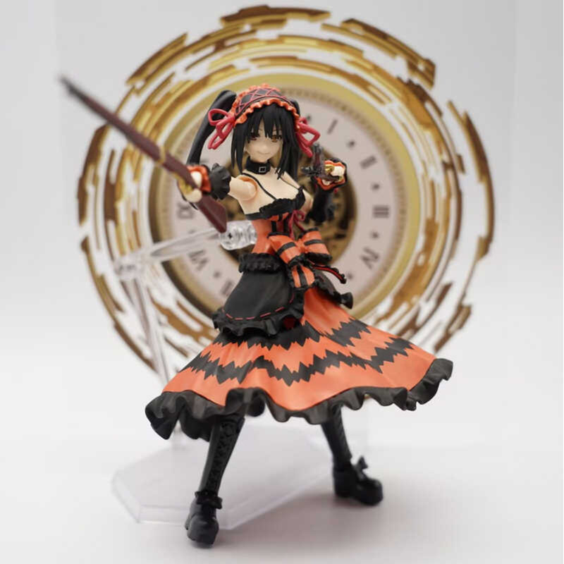 figma585約會大作戰 時崎狂三潮玩裝飾二次元手辦模型