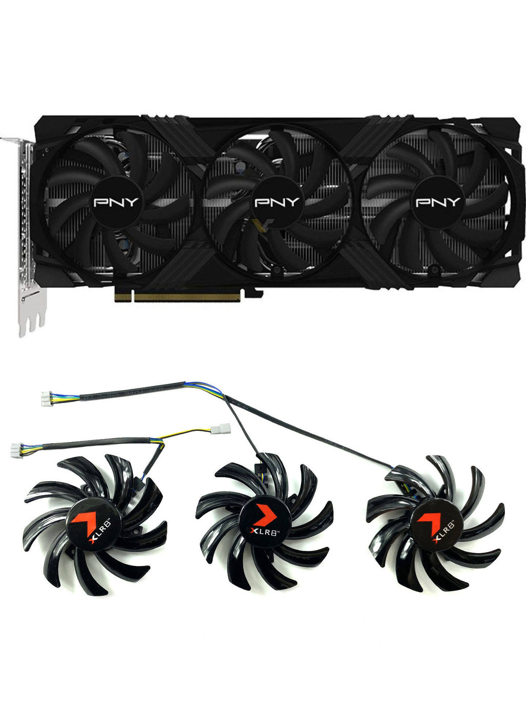 PNY/必恩威RTX4070ti 4070tiS VERTO 三風扇顯卡散熱風扇