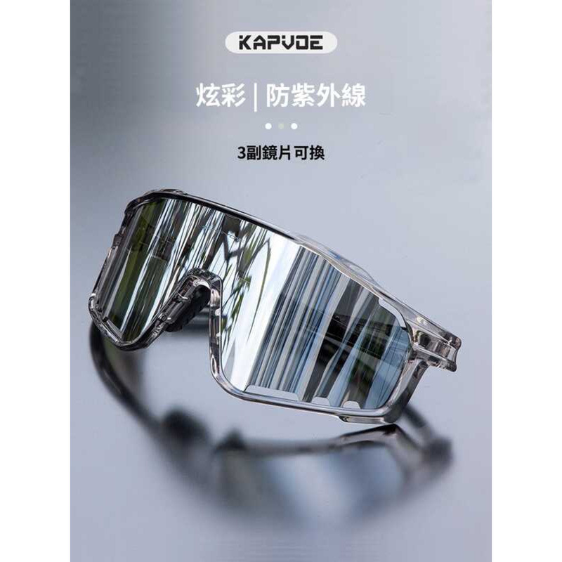 KAPVOE卡普沃騎士騎行眼鏡戶外運動防風鏡登山地公路車男徒步護目