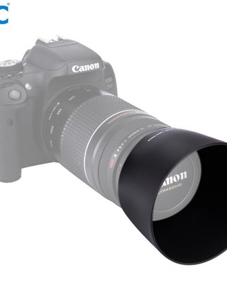 ♞,♘新店特惠 JJC ET-60遮光罩 Canon 75-300mm F4-5.6 EF-S 55-250mm F4-