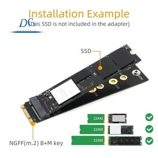 ♞,♘,♙,,M.2 (NGFF) Key B+M 轉 Key M 適配器 .2 NGFF SSD 適配器,適用於 PC