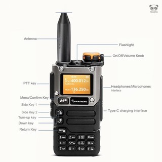 ♞,♘,,QUANSHENG UV-K6 5W對講機 一鍵測頻 多頻段收發 AM/FM航空段接收 NOAA天氣警報（內建