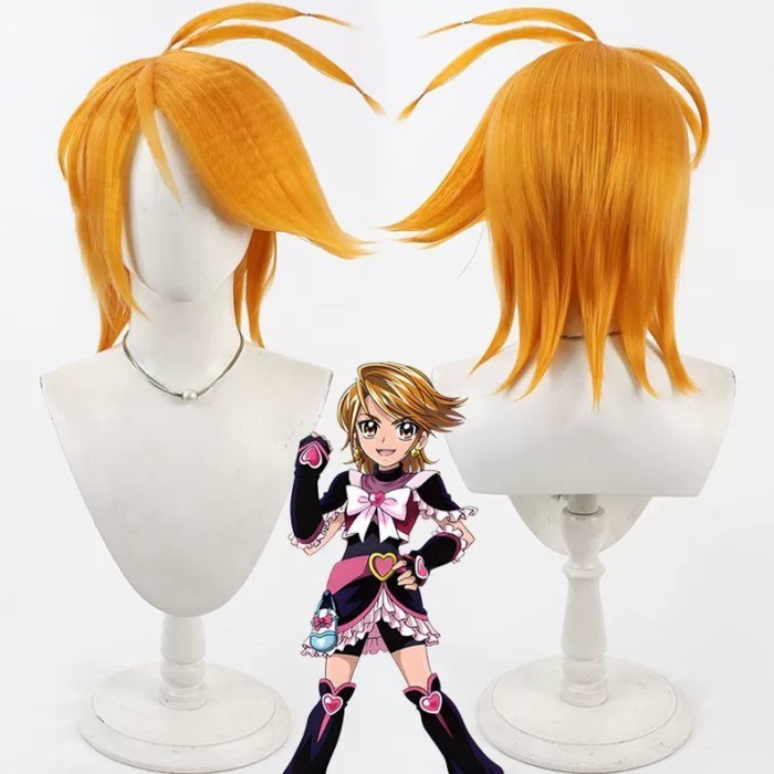 台灣出貨 加急免運 假髮光之美少女Max Heart 美墨渚cos假髮Cure Black 黑天使  玫瑰內網 漫展假髮