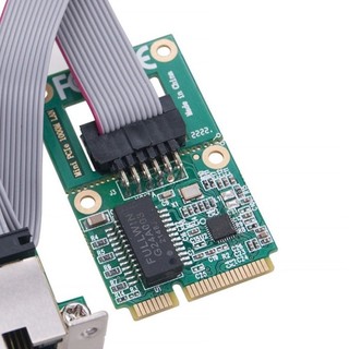 ♞,♘全新 Mini PCI-E 網絡卡 1000Mbps 千兆以太網 NIC 適配器 RTL8