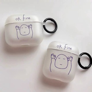 蘋果新款ins風格原創有趣適用於airpods4代個性創意保護殼23代Pro3創意耳機套軟殼OK FINE