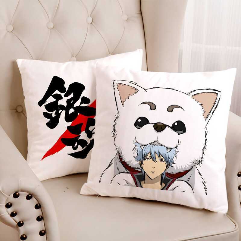 宅宅優選🌸銀魂周邊 GINTAMA 銀魂周邊抱枕 坂田銀時 定春 動漫生日禮物沙發靠墊坐墊帶枕芯 7ad