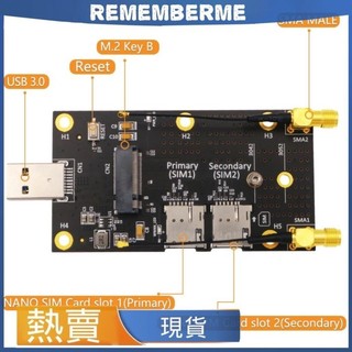 ♞,♘,NGFF（M.2）轉USB 3.0適配器 帶有雙NANO SIM卡插槽 用於3G / 4G / 5G模組