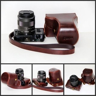 ♞,♘,Canon EOS M M2 M3 M5 M6 M50 M10 M100 M200二件式相機皮套 附揹帶 相機包