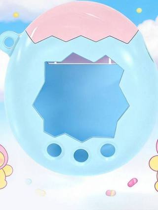 適用拓麻歌子保護殼 適用拓麻歌子歡樂園保護殼拼色殼女生tamagotchi 痛殼 保護套 paradise保護套 b9f