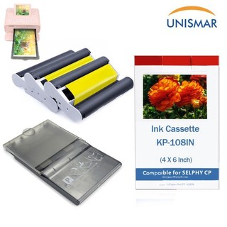 ♞,副廠 KP-108IN RP108 墨盒 或 6 英寸紙盤 相容佳能 Canon Selphy CP1300 12