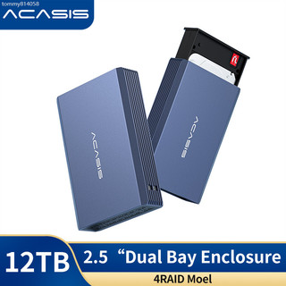 ♞,♘【阿卡西斯】ACASIS 磁片陣列 USB3.0雙硬盤盒 2.5寸筆記本移動硬碟盒 雙盤位硬碟櫃帶RAID功能外接