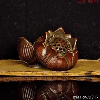 蓮花薰香爐合金香爐盤香爐家用臥室茶室焚香沈檀香爐茶道擺飾