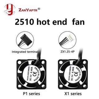 ♞,,2510 迷你風扇 5V 帶電纜熱端冷卻冷卻器,適用於 Bambu Lab P1P P1S X1 X1C 3D