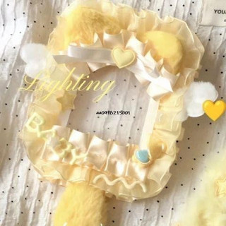 ins風蕾絲咕卡套BABY小熊翅膀原創diy手工咕卡套成品 痛包裝飾 kpop追星小卡 硬卡套 展示小卡卡套 咕卡套
